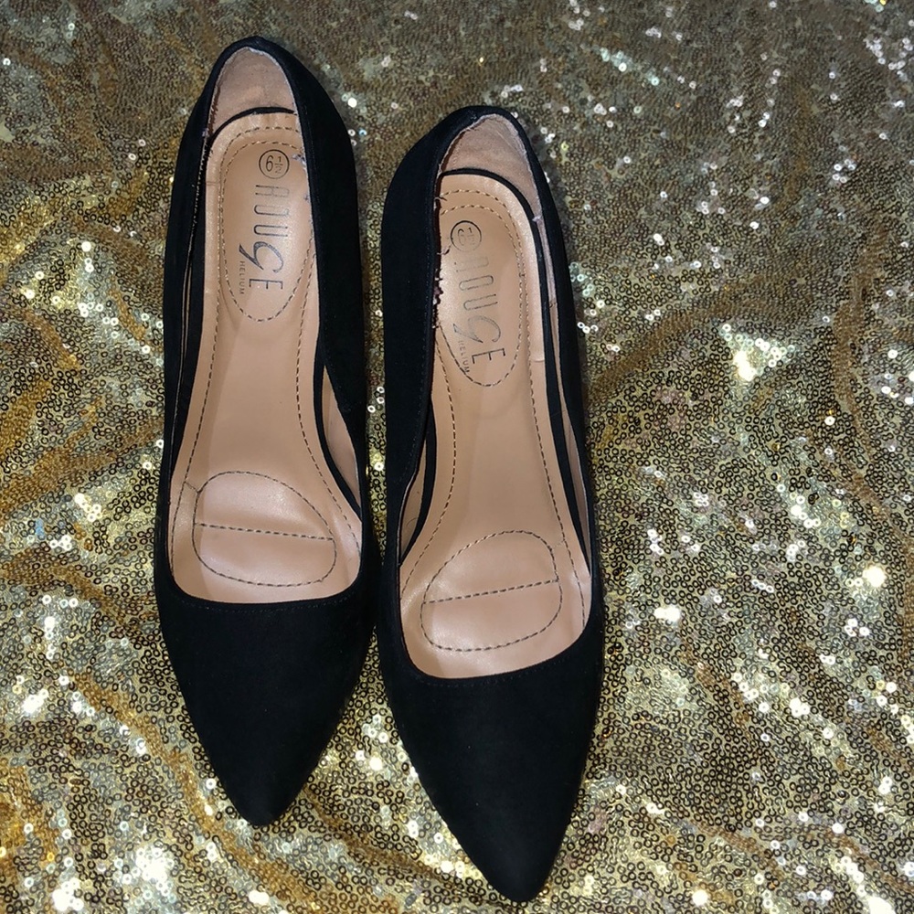 Black Suede Heels
